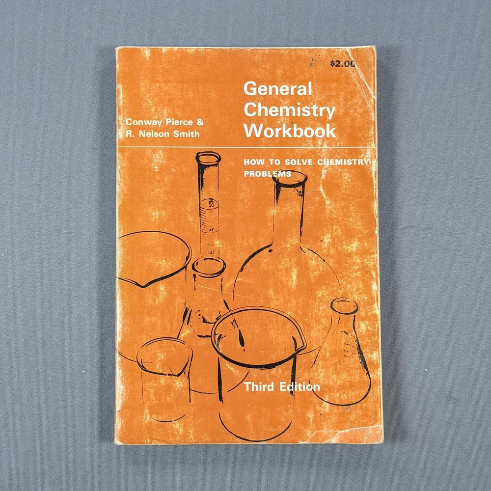 Conway Pierce General Chemistry Workbook Softcover 1965 3rd Ed Science Textbook